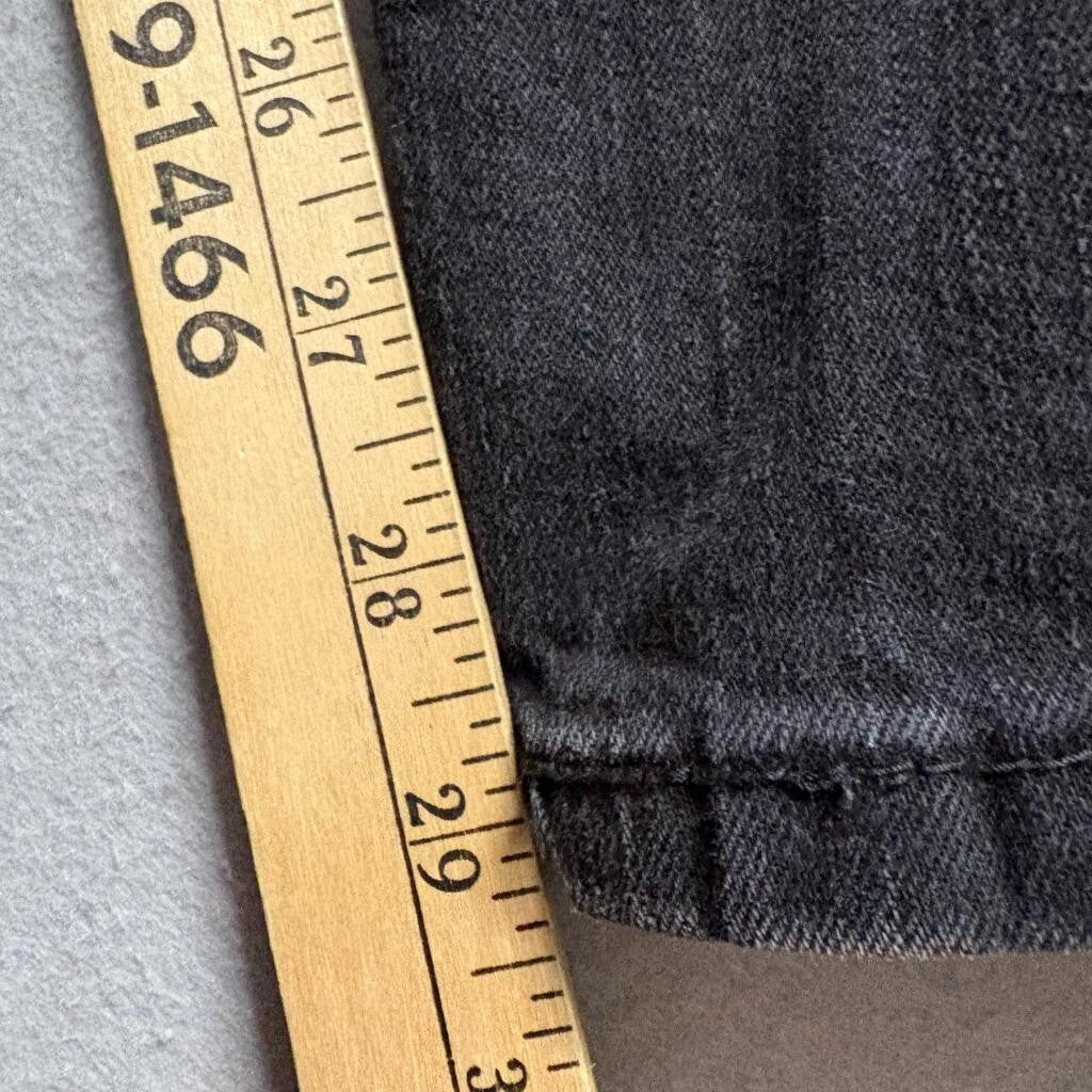 Levis 505 Regular Fit Jeans Mens 32x32 Black Denim Straight Leg Pants