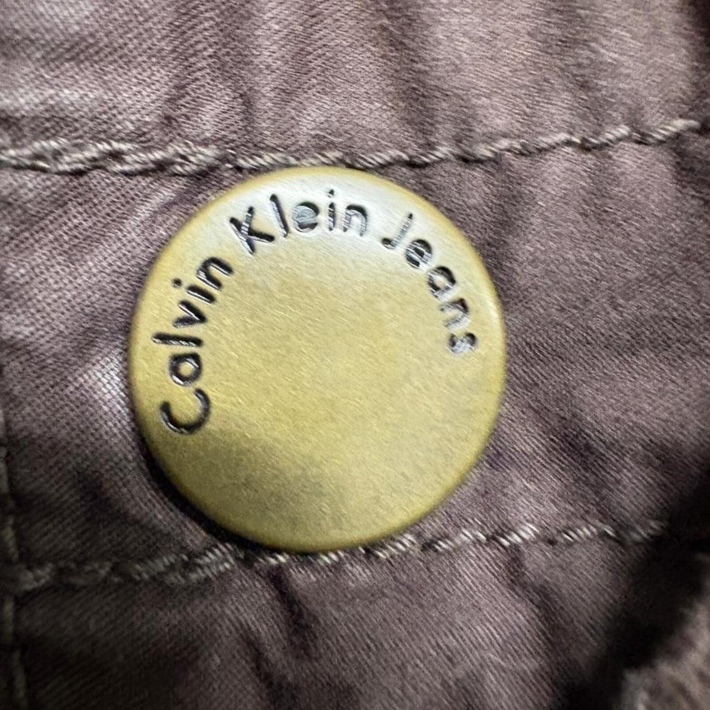 Calvin Klein Jeans Womens 8 Brown Cotton Cargo Capri Pants Drawstring Utility