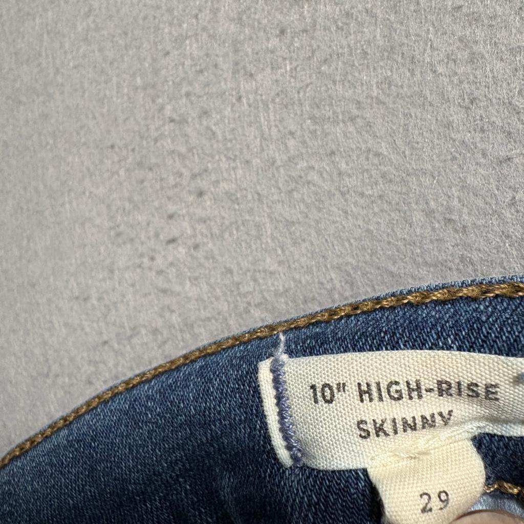 Madewell 10 High Rise Skinny Jeans Womens Size 29 Blue Denim Stretch