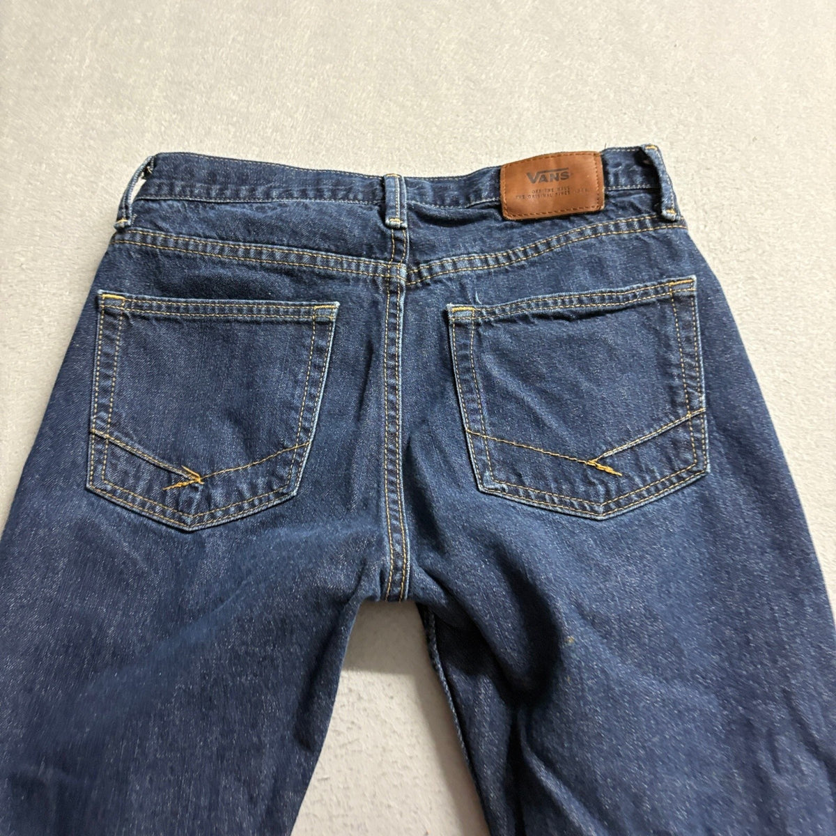 Vans V16 Slim Jeans Mens 30x30 Dark Wash Blue Denim Skateboarding Pants
