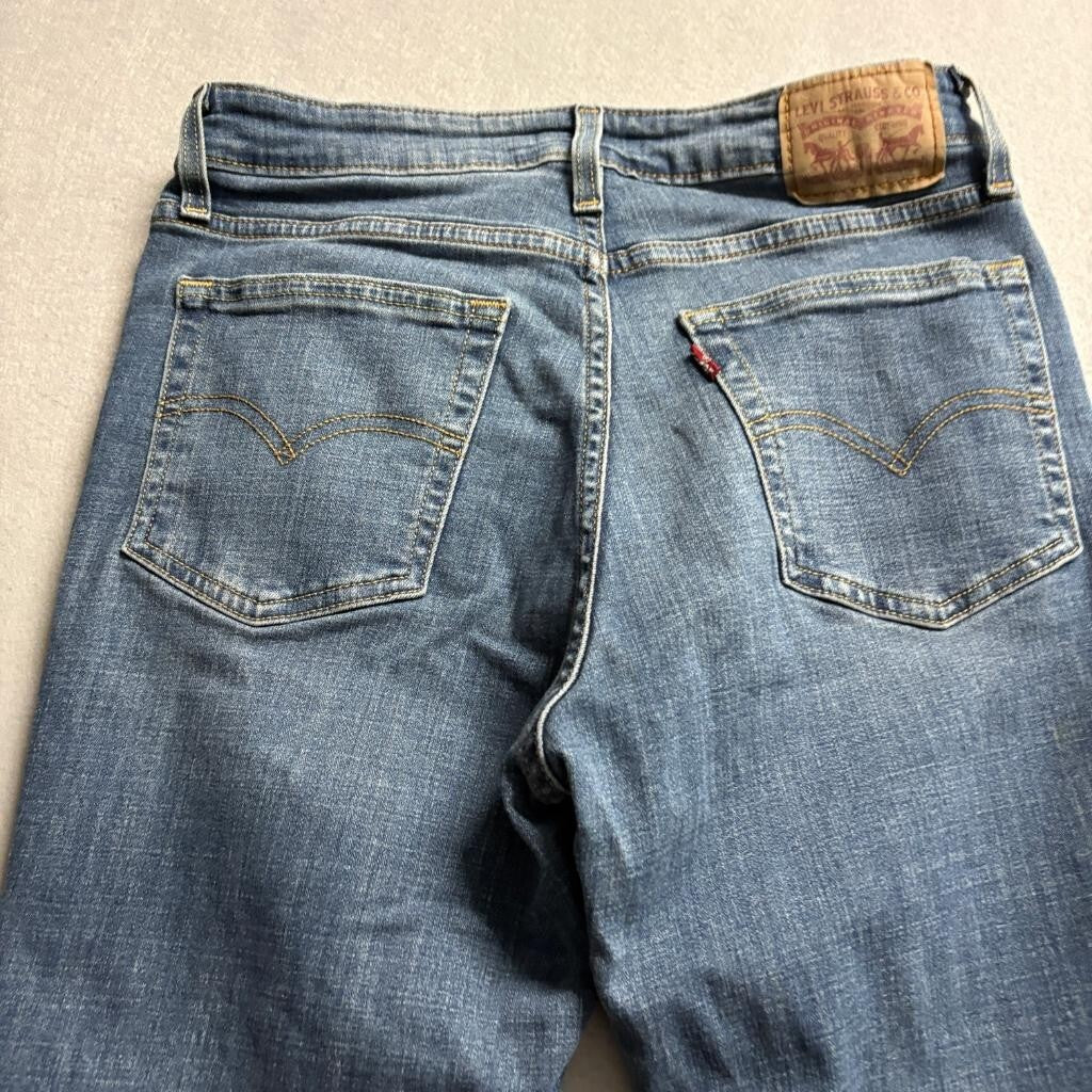 Levi's 725 High Rise Bootcut Jeans Womens 30x30 Blue Denim Stretch WaterLess
