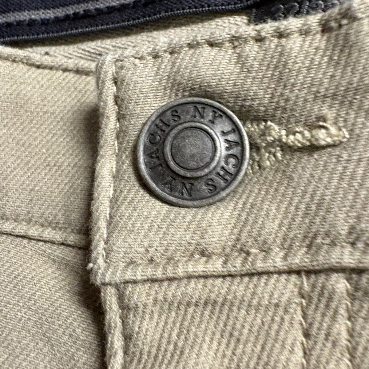 Jachs NY Mens Stretch Jeans 32x32 Beige Tan Cotton Blend Straight Leg Pants