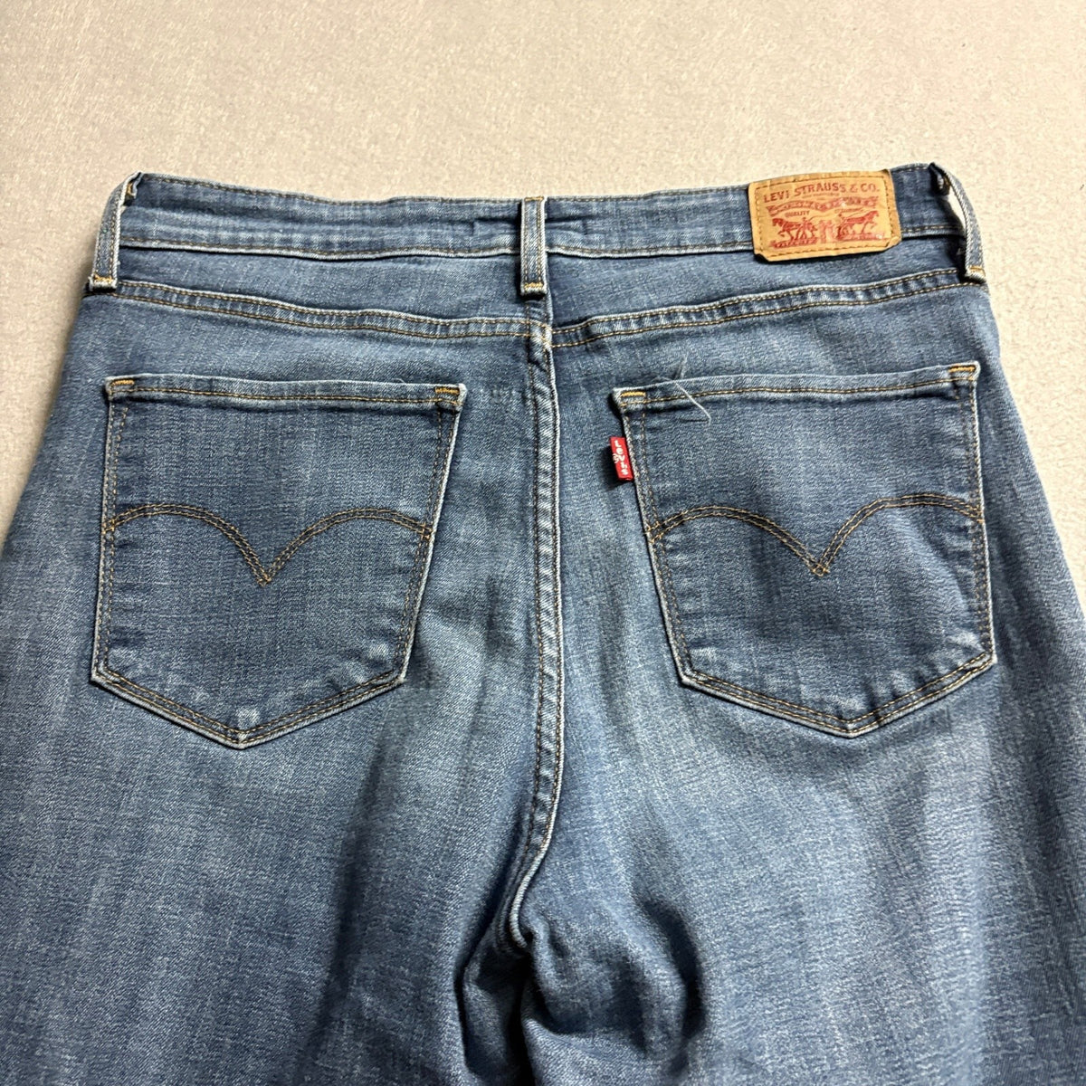Levi's 721 High Rise Skinny Jeans Womens Size 31 Blue Denim Stretch Pants