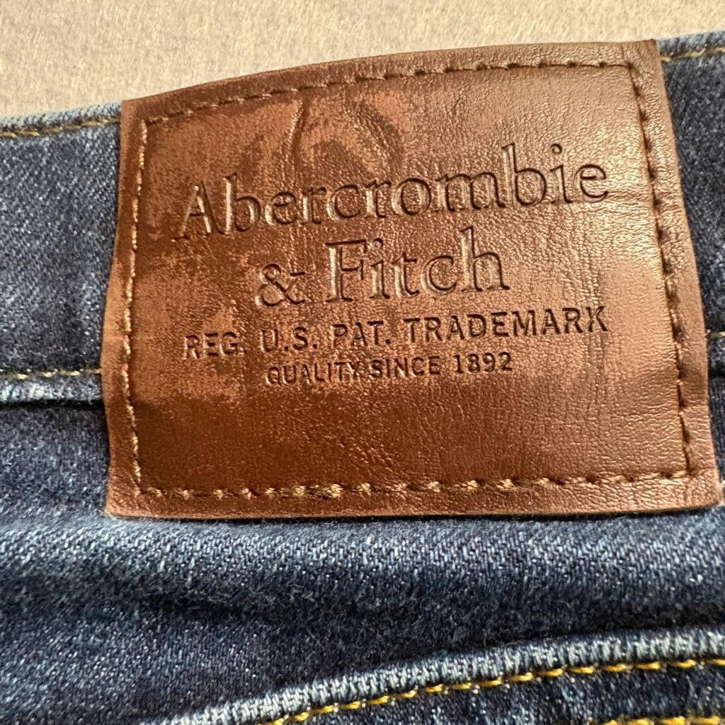 Abercrombie & Fitch Skinny Stretch Jeans Mens 29x30 Dark Wash Blue Denim