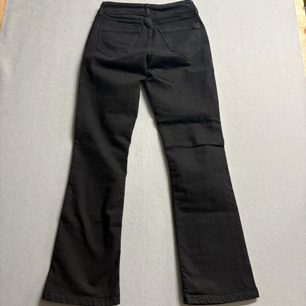 Riders by Lee Womens Black Bootcut Stretch Jeans Size 10M Mid Rise Casual