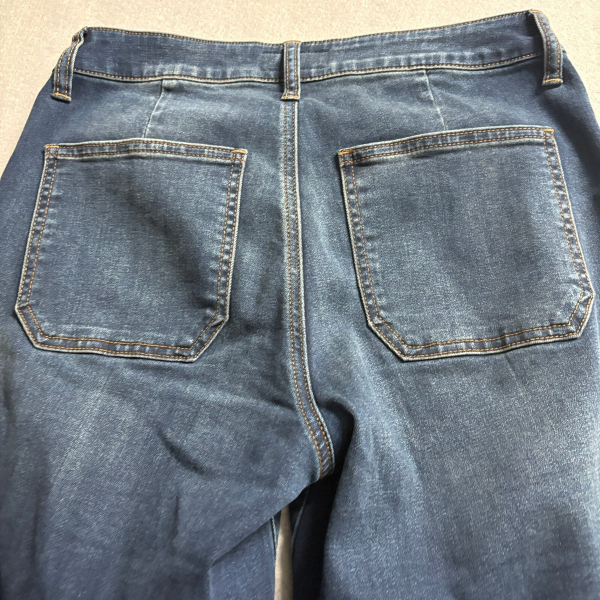Kut from the Kloth Meg Wide Leg Jeans Womens Size 4 Blue Denim High Rise Stretch