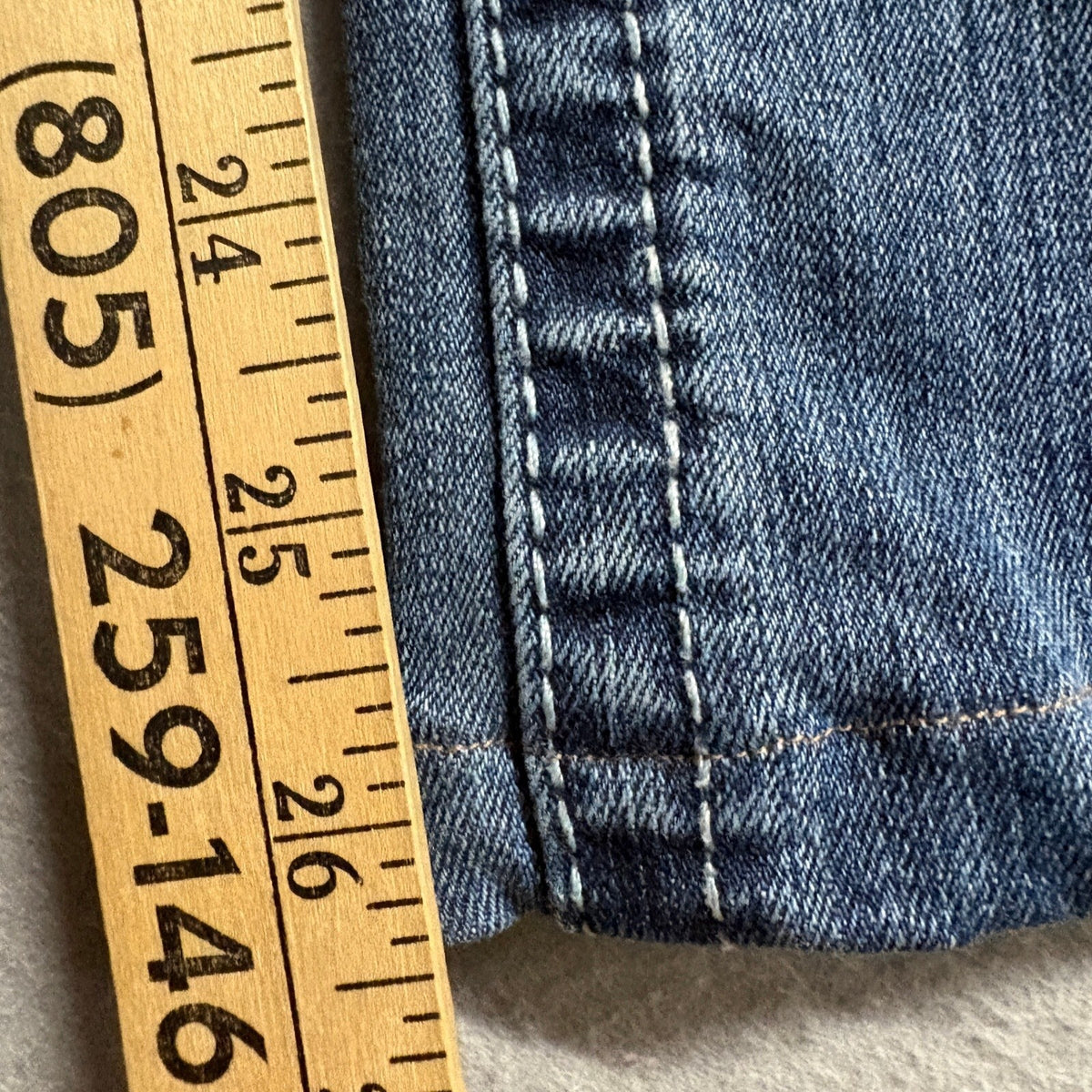 Ariat REAL Denim Jeans Womens 25S Blue Stretch Bootcut Mid Rise Distressed