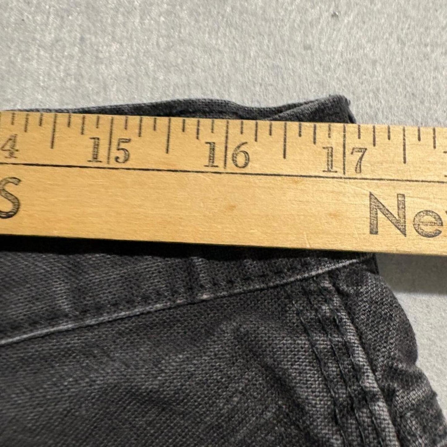 Genuine Dickies Mens Carpenter Jeans 34x32 Black Denim Utility Work Pants