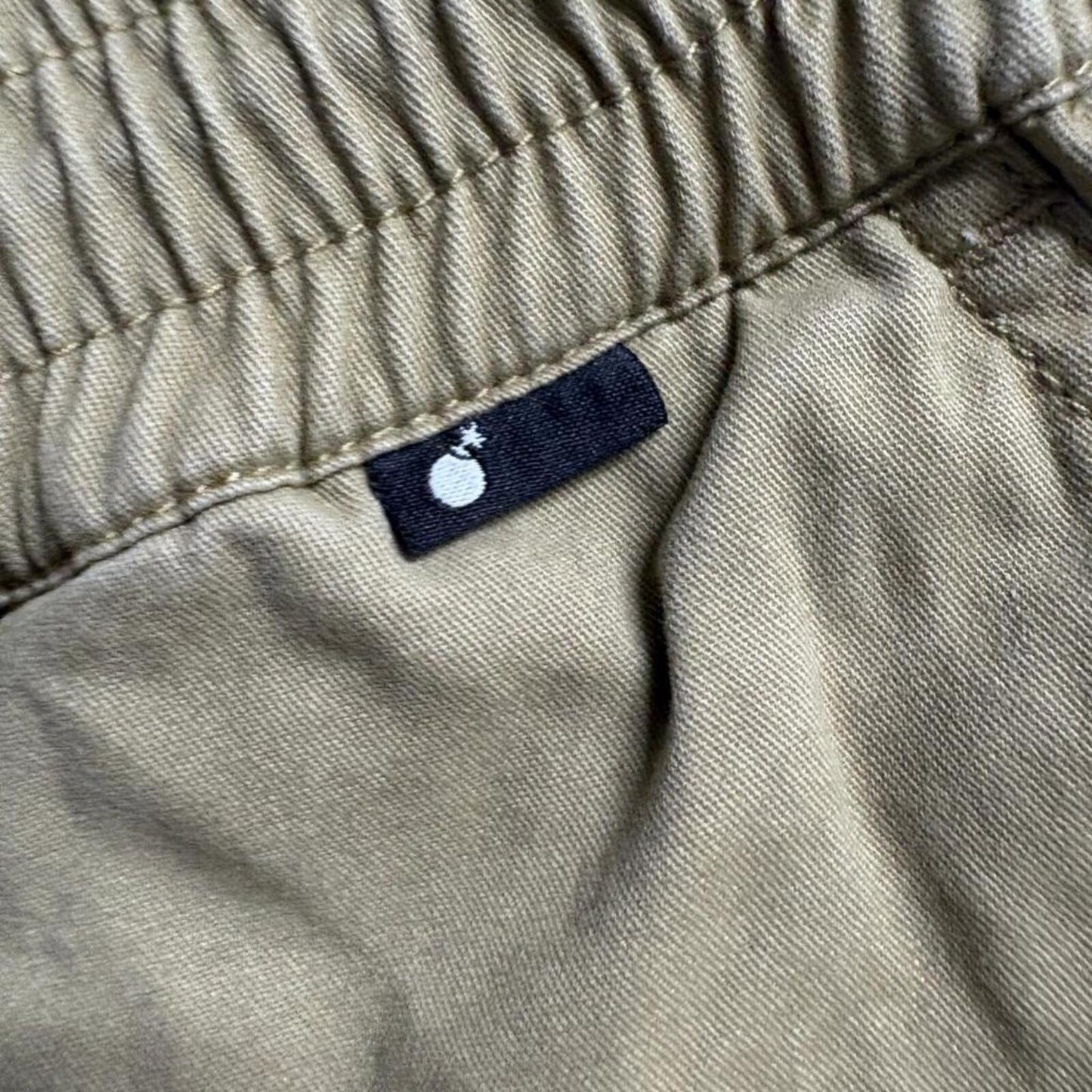 The Hundreds Mens Pants XL Khaki Tan Cotton Elastic Drawstring Waist Chino