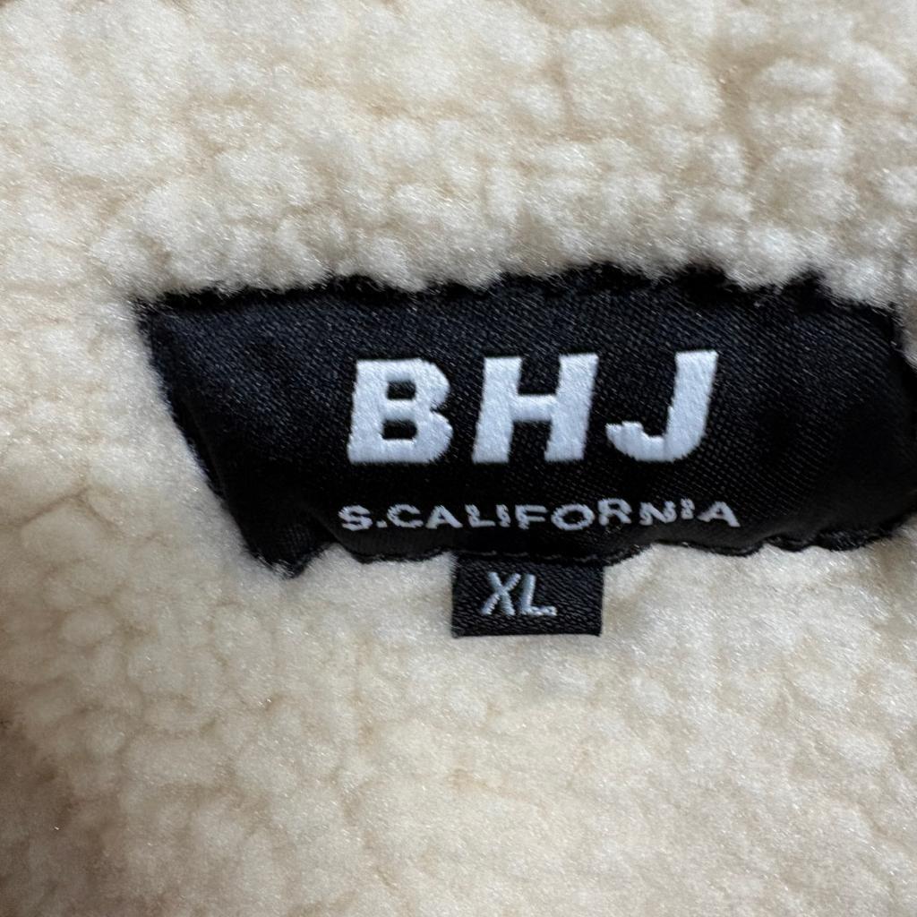 BHJ S.California Corduroy Jacket Womens XL Brown Sherpa Collar Trucker Coat