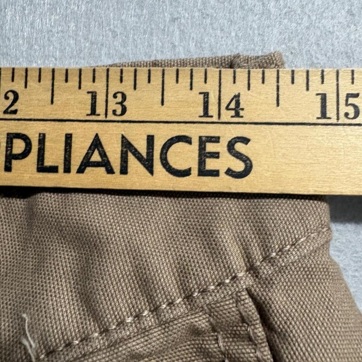 Blue Mountain Carpenter Pants Mens 30x32 Brown Cotton Canvas Workwear Utility