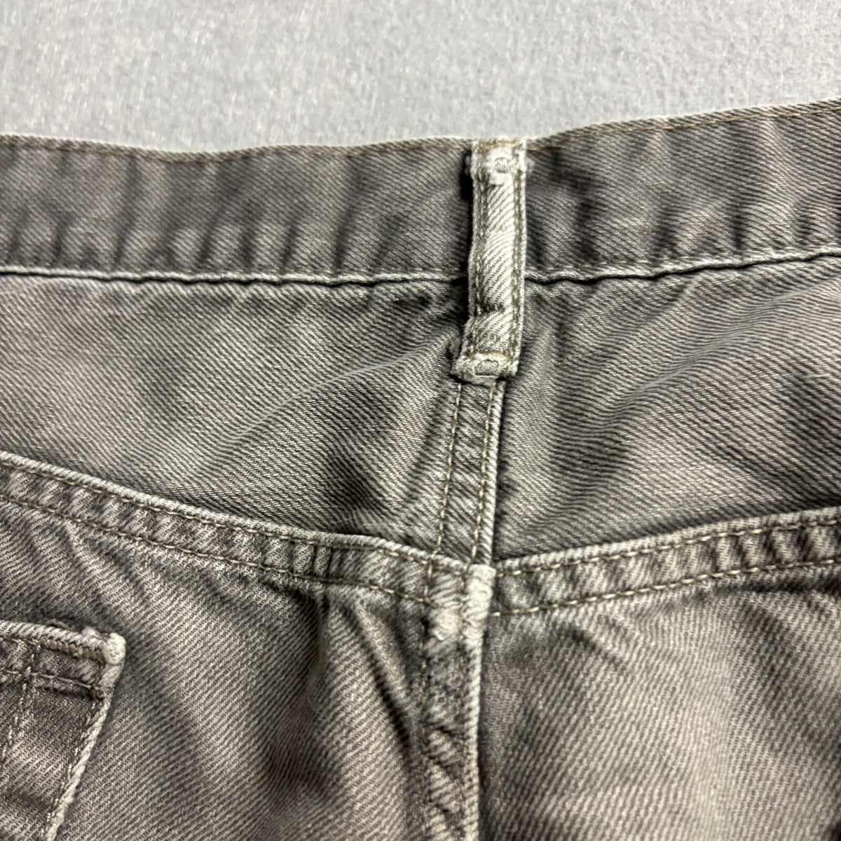 Levi's 569 Loose Straight Jeans Mens 34x34 Gray Denim Pants Actual 34x30.5