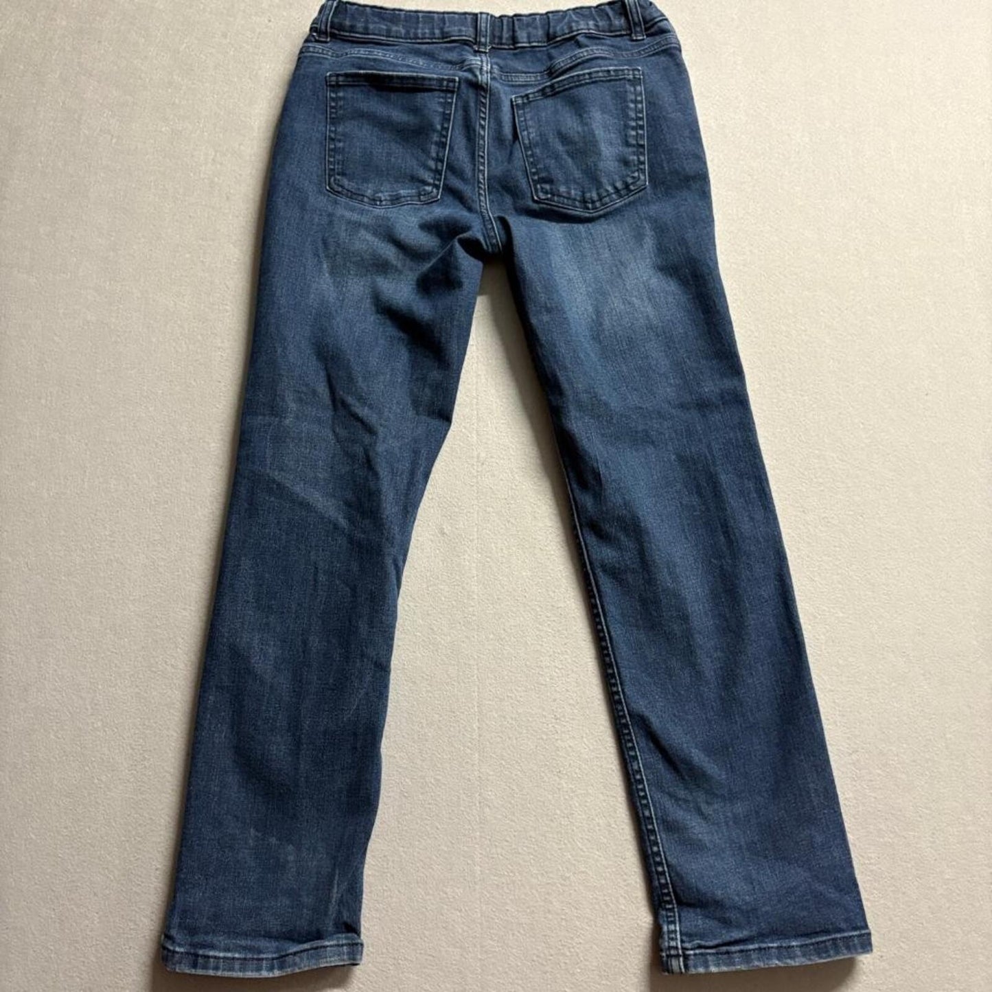 Wonder Nation Boys Jeans Size 16 Blue Denim Straight Leg Stretch Adjustable