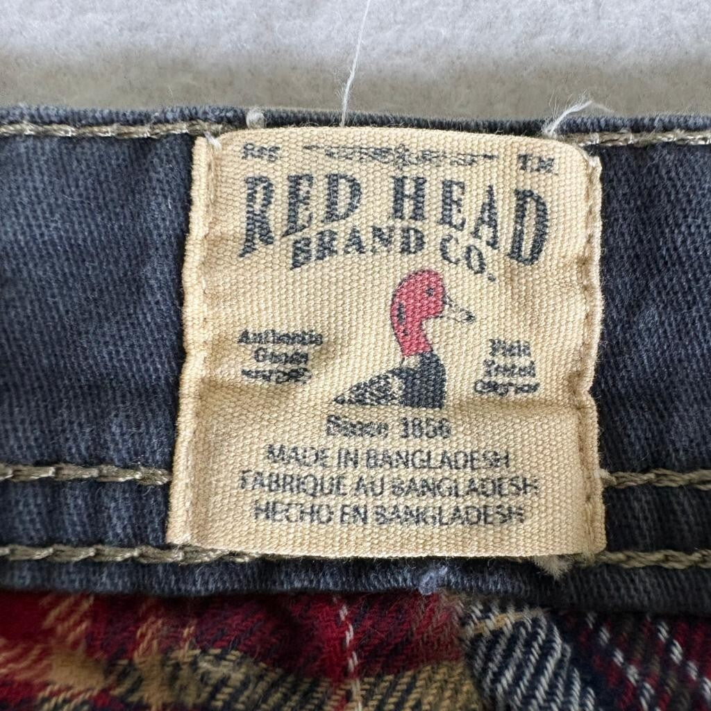 Redhead Flannel Lined Cargo Pants Mens 38x30 Khaki Tan Stretch Outdoor Hiking