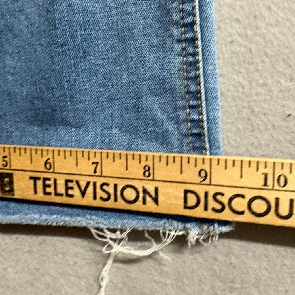 Francescas Harper Heritage High Rise Kick Crop Jeans Womens 29 Blue Denim Raw