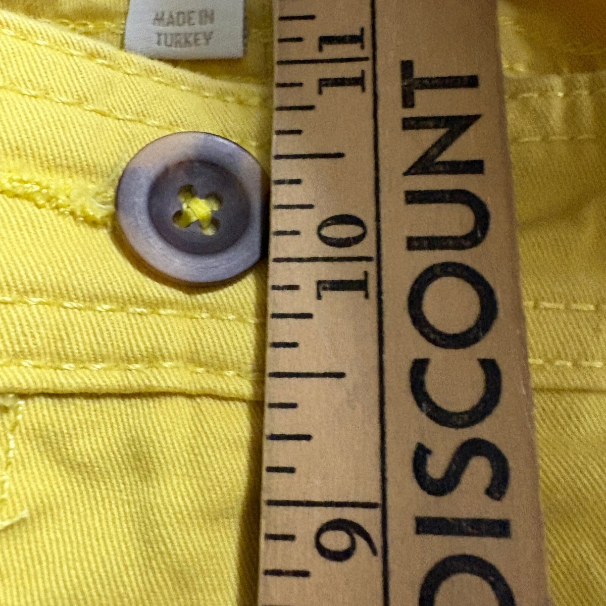 Boden Womens Yellow Straight Leg Pants Size US 4P Petite Utility Pockets Stretch