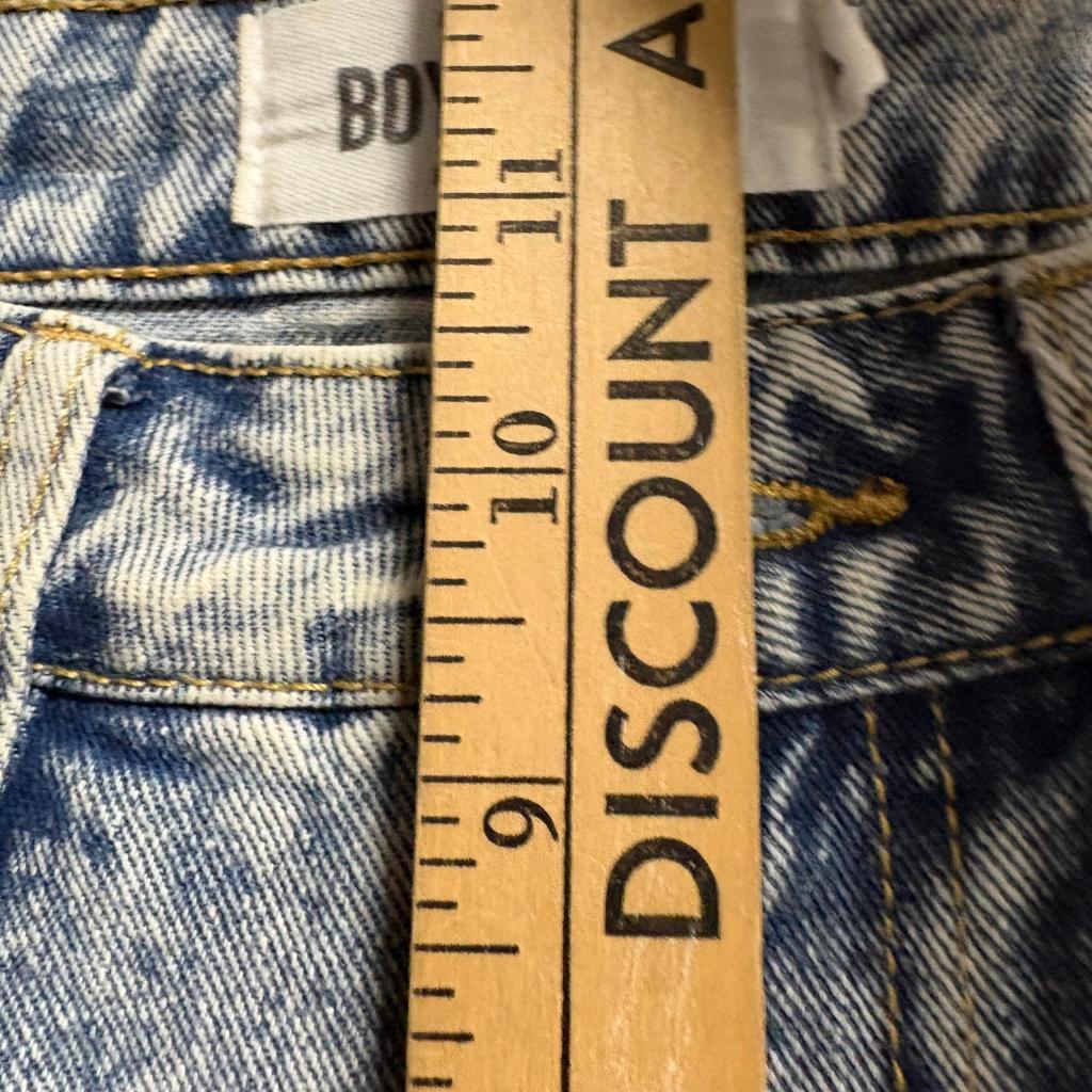 Refuge Denim Boyfriend Jeans Womens Size 5 Blue Acid Wash Distressed Ripped