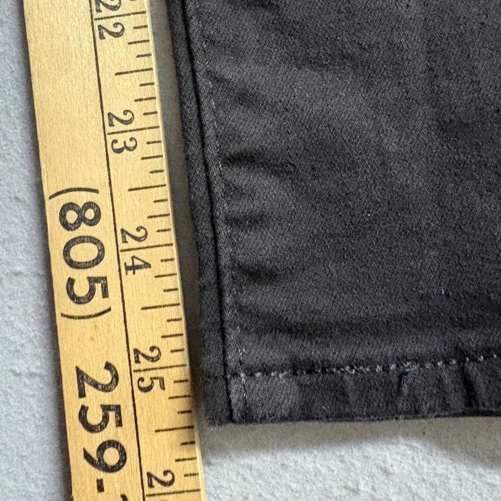 Levi's 711 Skinny Ankle Jeans Womens Size 25 Black Stretch Denim