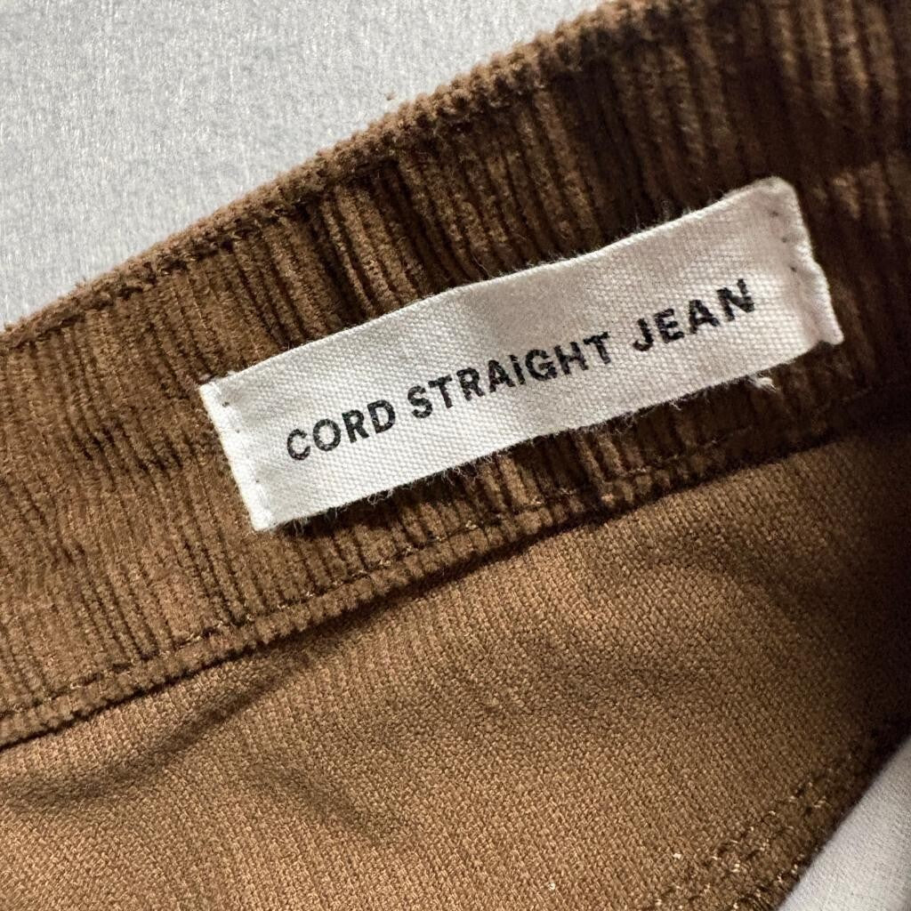 Cotton On Cord Straight Jean Womens Size 6 Brown Corduroy Pants High Rise