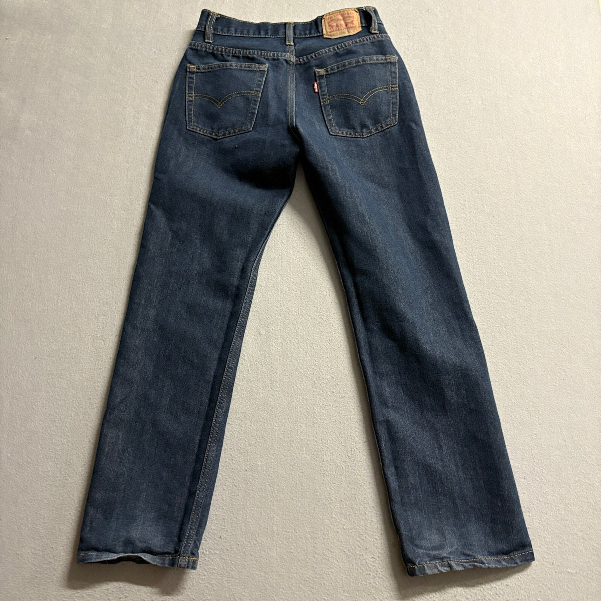 Levis 514 Straight Jeans Boys Size 16 Reg W28 L28 Dark Wash Blue Denim