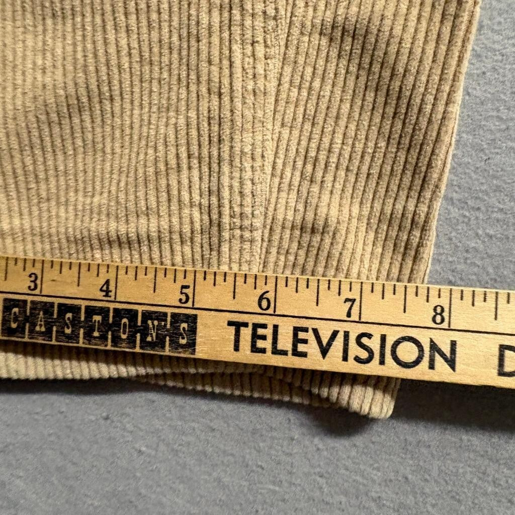 Empyre Relaxed Fit Corduroy Pants Mens 26x24 Beige Tan Skate Y2K Baggy