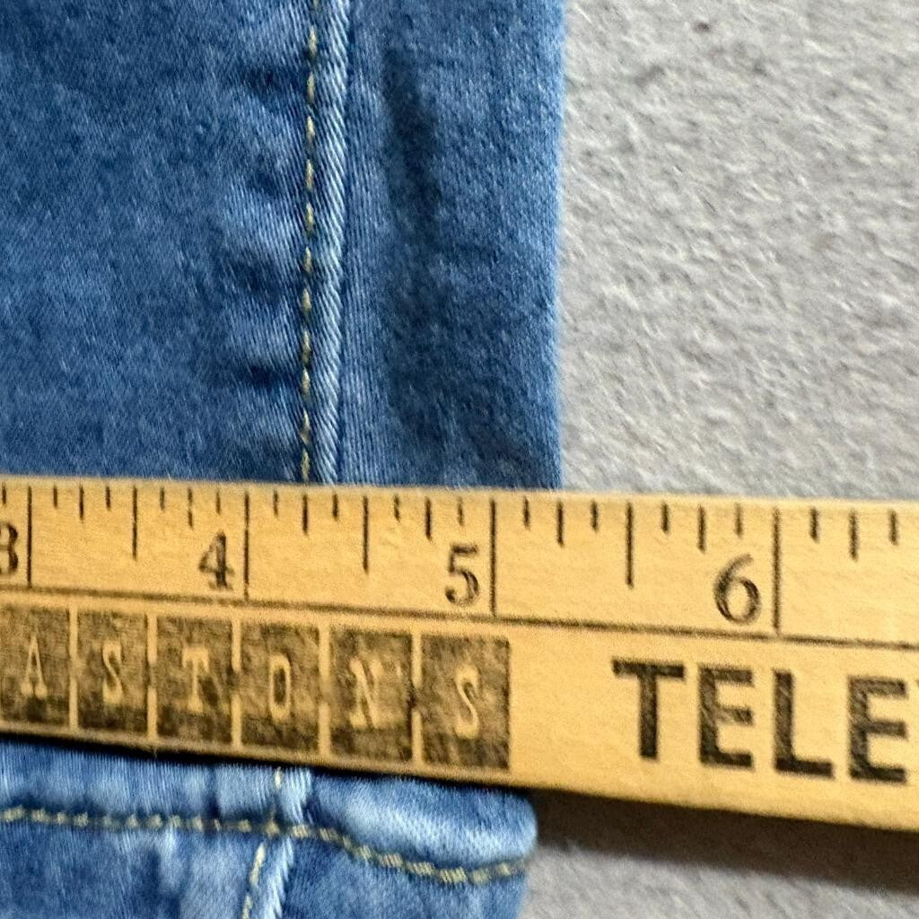 Angels of Difference Jeans Womens 4P Blue Denim Comfort Waist Ankle Crop Stretch