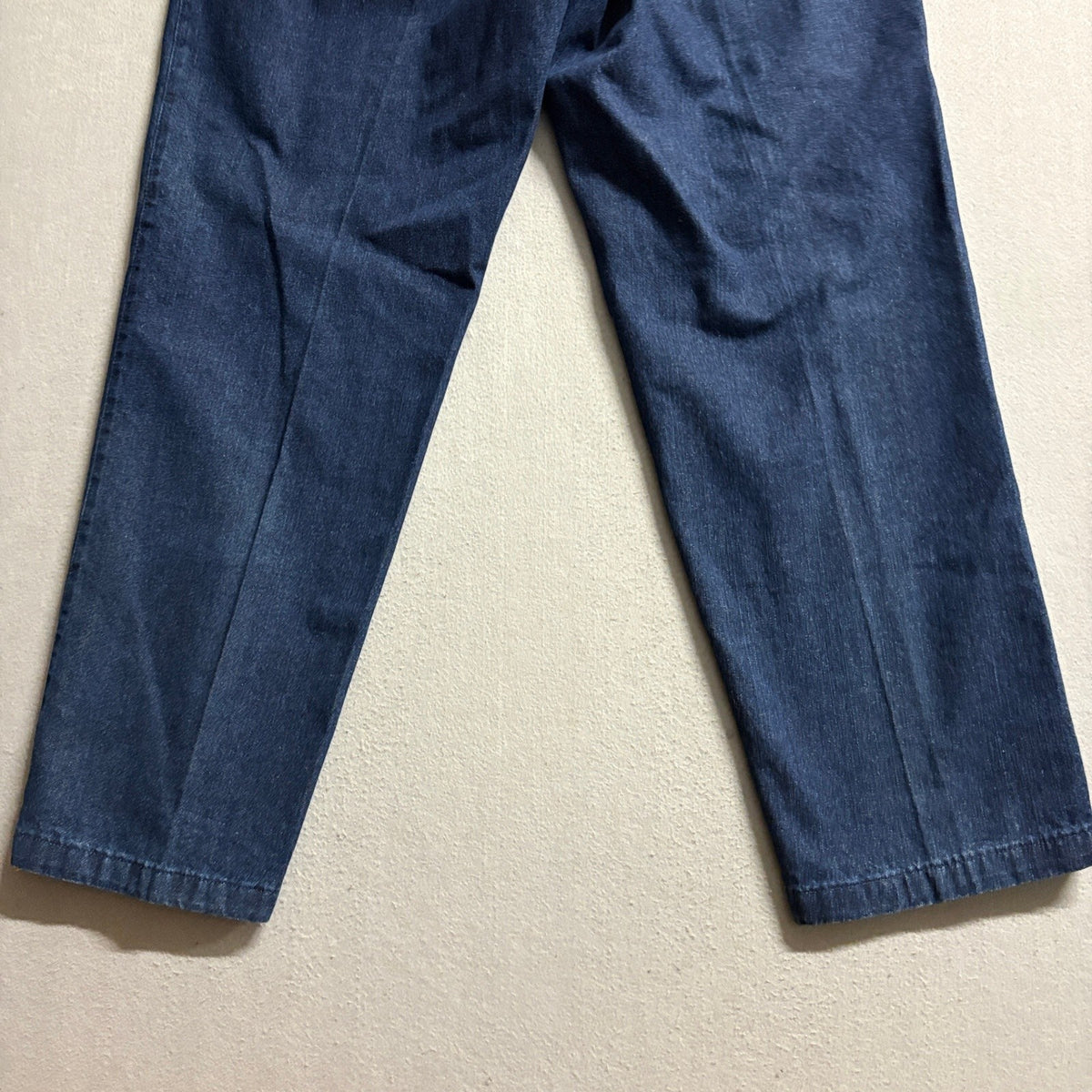 Timber Creek by Wrangler Pleated Denim Jeans Mens 38x32 Blue 100% Cotton