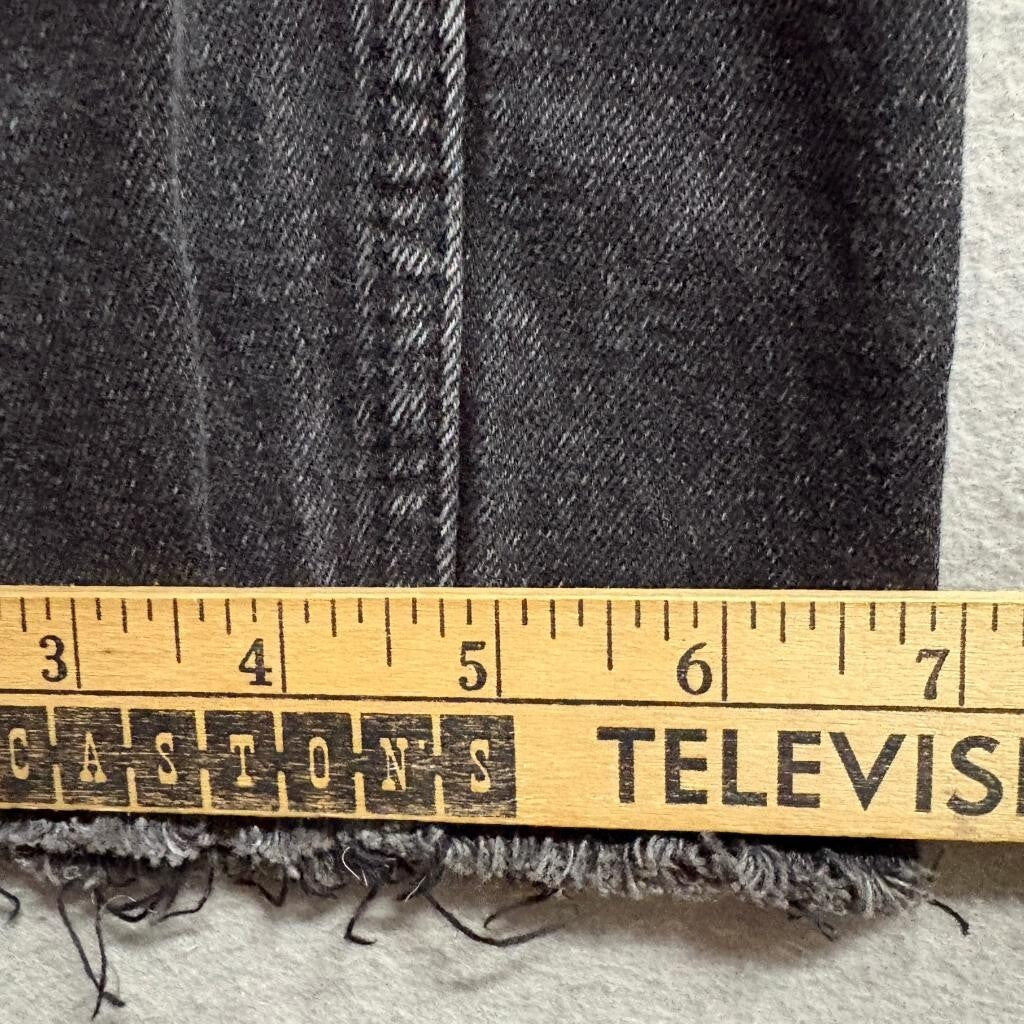 Abercrombie & Fitch Curve Love Skinny High Rise Jeans Womens 30/10R Black Raw