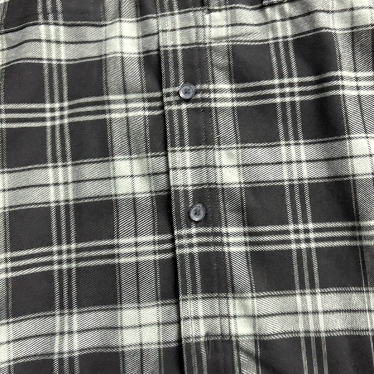 Ridgecut Toughwear Mens 2XL Plaid Long Sleeve Button Down Work Shirt Black Gray