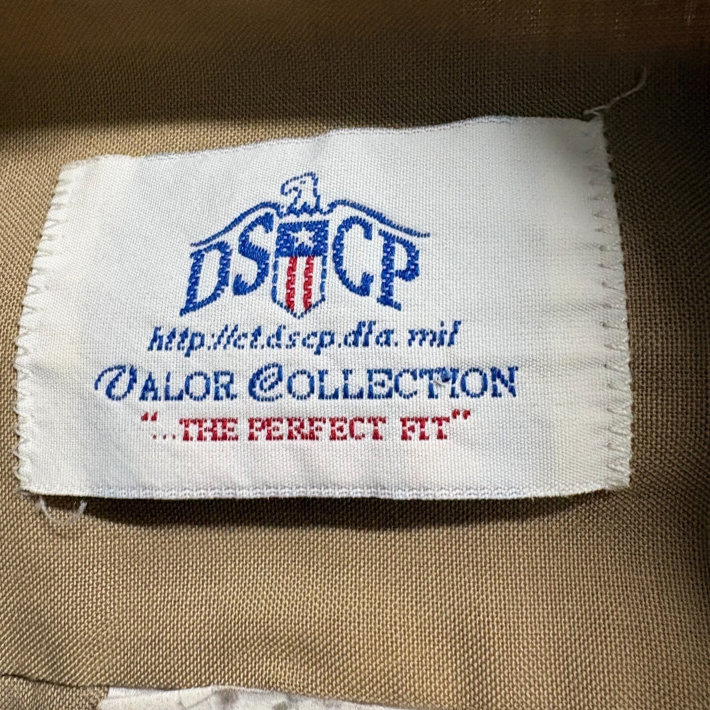 DSCP Valor Collection Uniform Shirt 16.5x36 Fits Like M Khaki Military USA