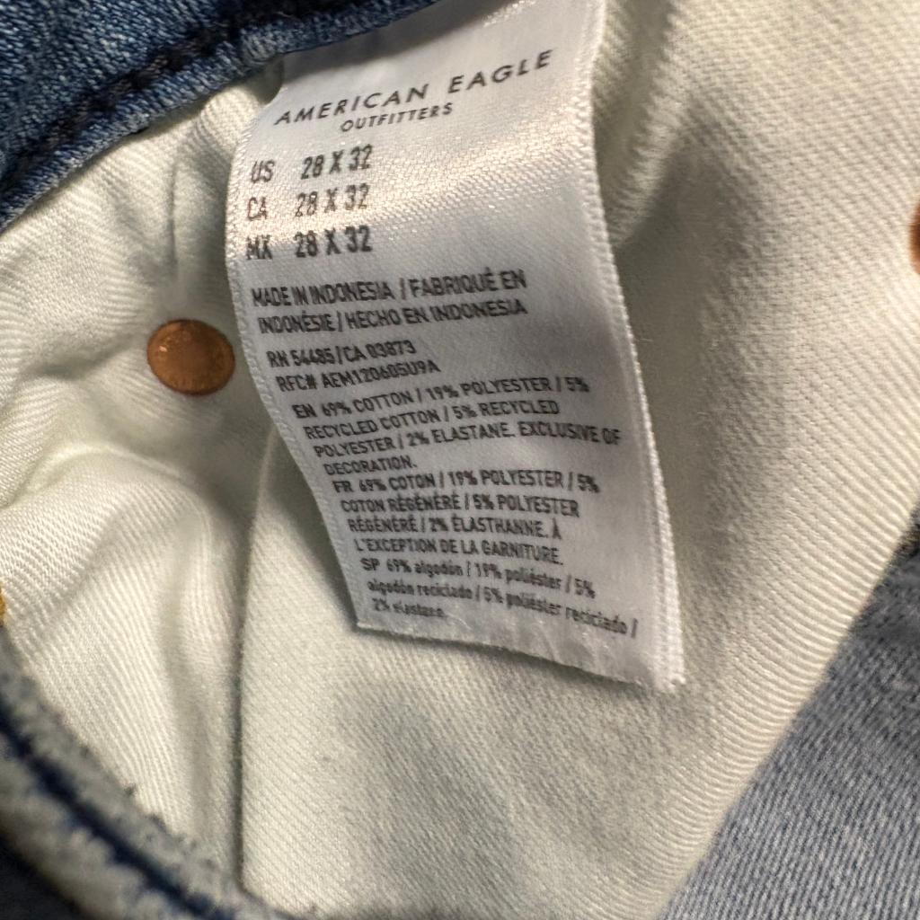 American Eagle Airflex Athletic Fit Jeans Mens 28x32 Blue Stretch Denim