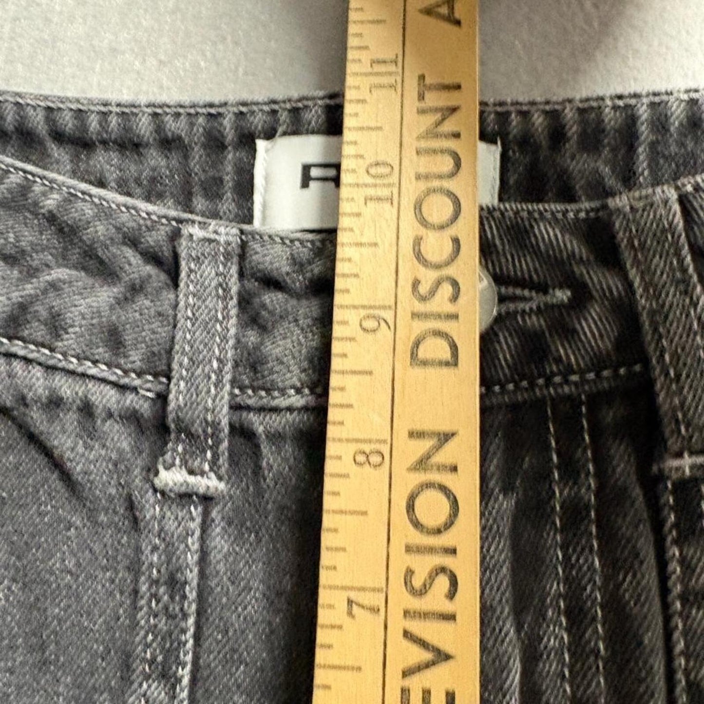 RSQ Cargo Jeans Womens 23 Black Acid Wash High Rise Carpenter Denim Utility