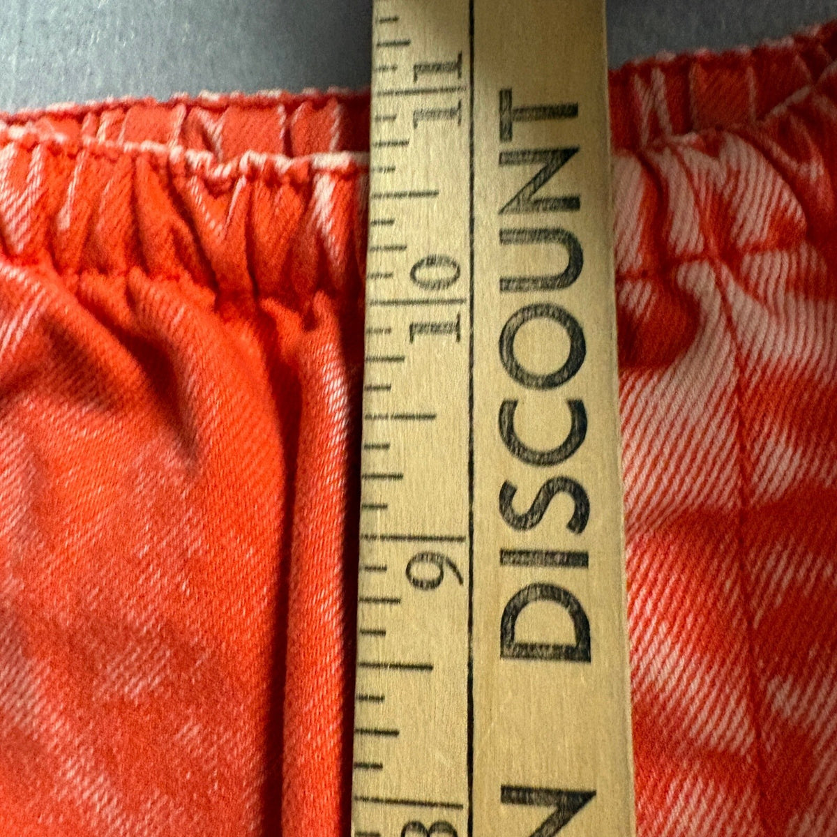 BDG Urban Outfitters Acid Wash Orange Pants Womens Medium Wide Leg Elastic Waist