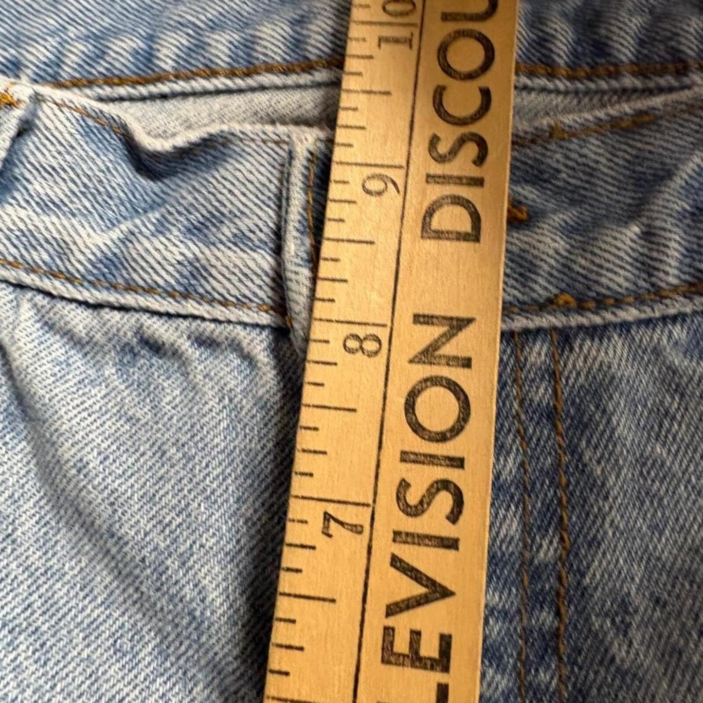 John Galt Brandy Melville Womens Jeans Size S Light Wash High Rise Mom Straight
