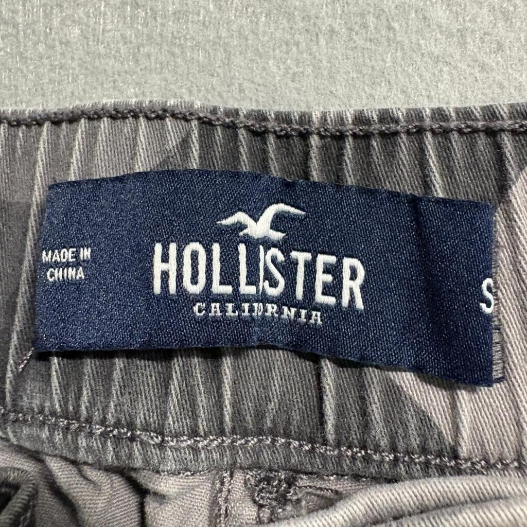 Hollister Ultra High Rise Jogger Pants Womens Small Gray Camo Cargo Stretch
