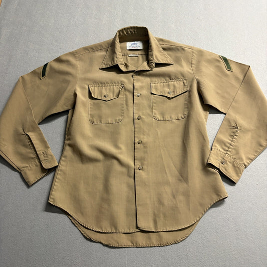 DSCP Valor Collection Uniform Shirt 16.5x36 Fits Like M Khaki Military USA