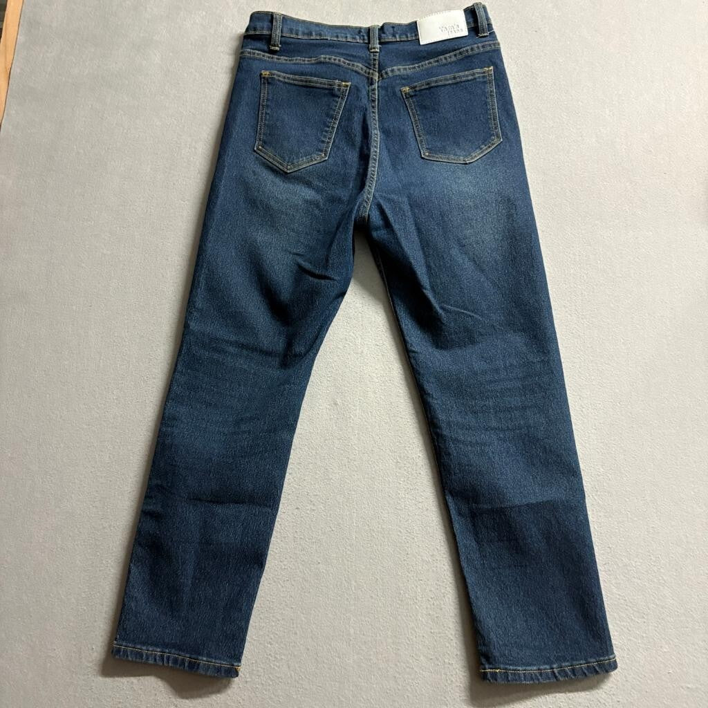 Yam's Jeans Womens Size 30 Blue Denim High Rise Straight Leg Jeans Made Thailand
