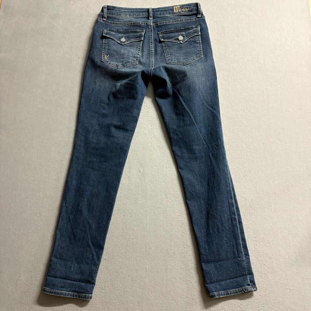 Kut from the Kloth Katy Boyfriend Jeans Womens Size 2 Blue Denim Flap Pocket