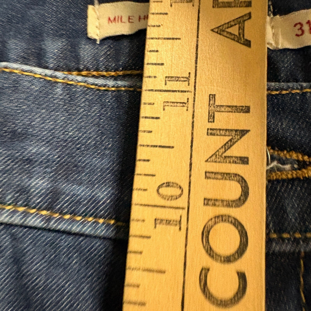 Levi's Premium Mile High Super Skinny Jeans Womens 31x30 Dark Wash Blue Denim