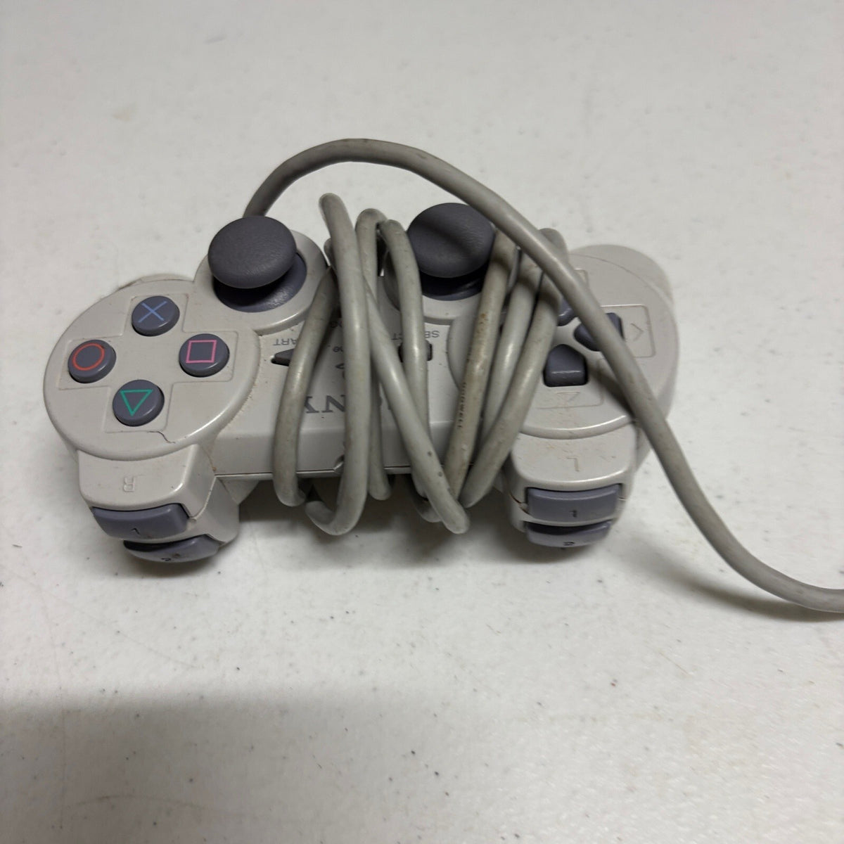 Sony PlayStation 1 PS1 DualAnalog Controller Model SCPH-1180 Original Gray Wired