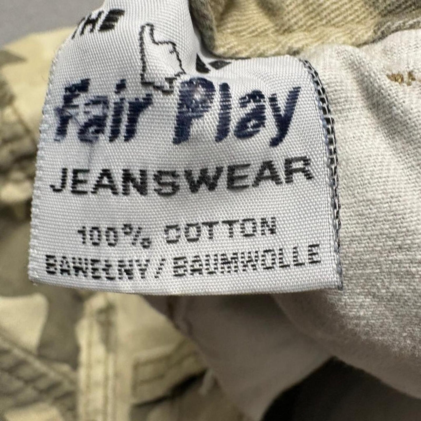 Fair Play Jeanswear Womens Camo Cropped Pants Size 30 Green Camouflage Utility