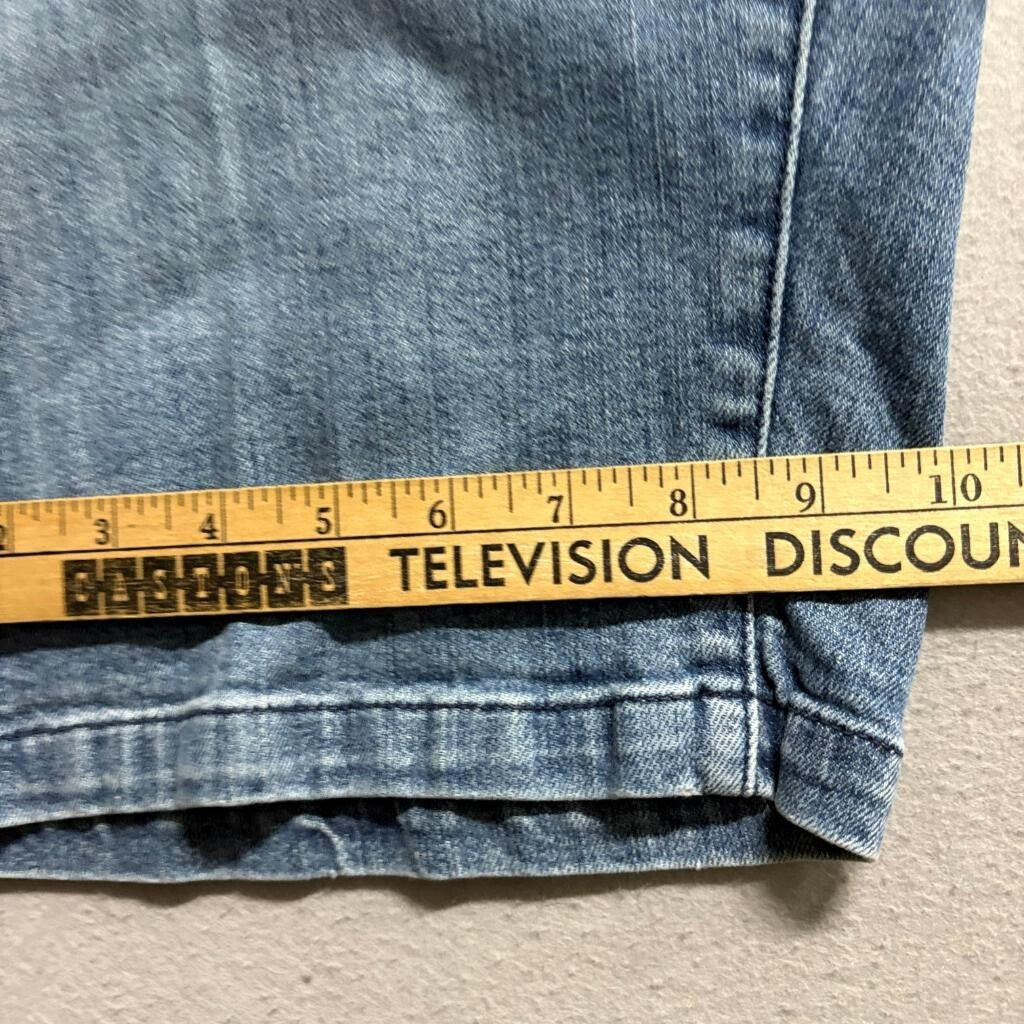 Venezia Denim Bermuda Shorts Womens Plus Size 24 Blue Stretch Cotton Blend