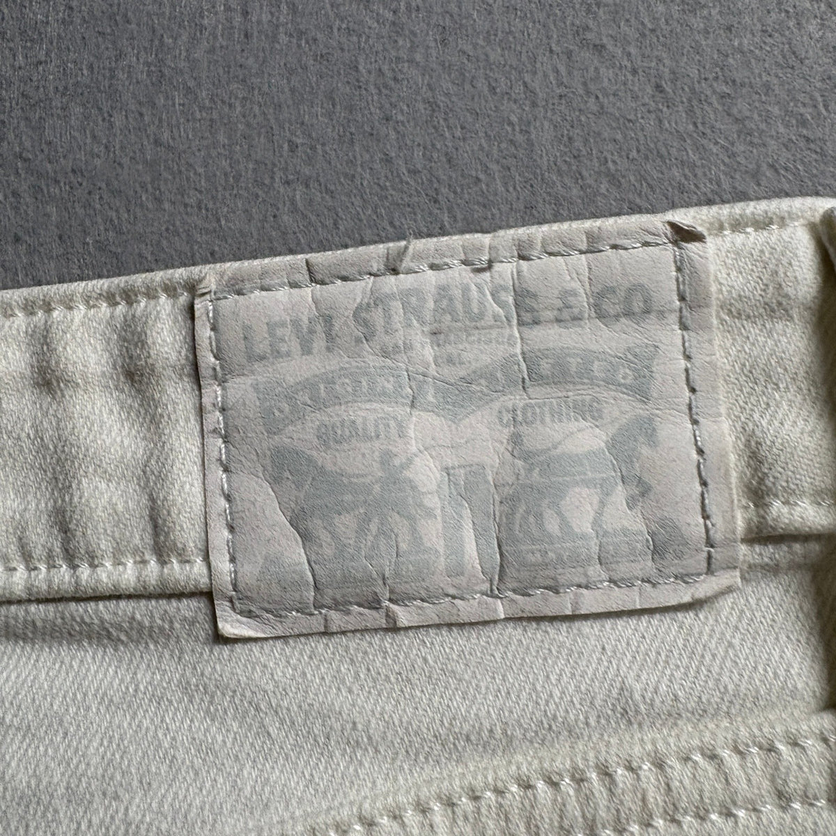 Levis 721 High Rise Skinny Jeans Womens Size 30 White Off White Denim Pants