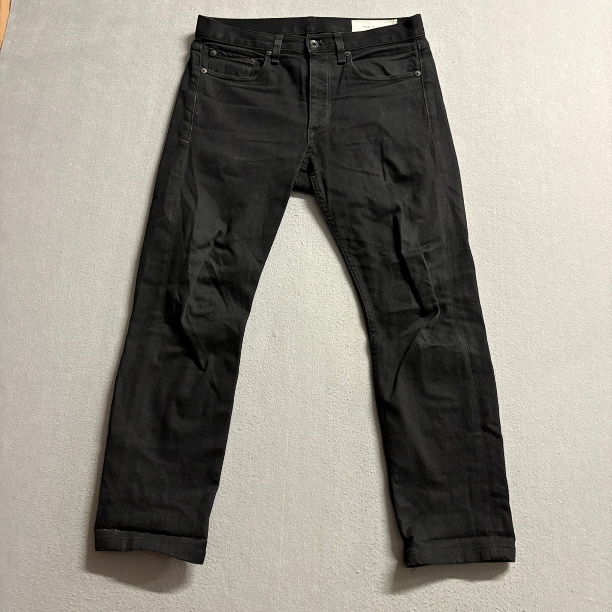 Rag & Bone Fit 2 Slim Jeans Mens 29 Black Denim Made in USA