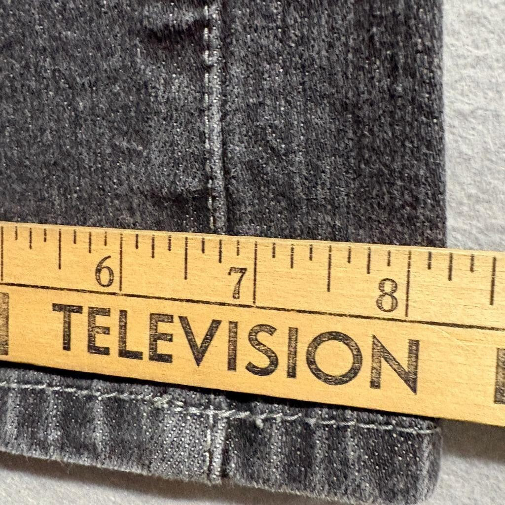 Chico's Platinum Denim Jeans Womens Size 0 Regular Gray Bootcut Stretch