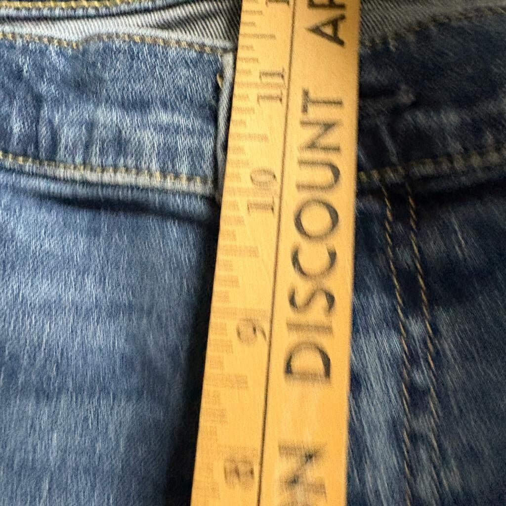 Hollister Jeans Mens 38x36 Blue Denim Distressed Straight Leg Stretch