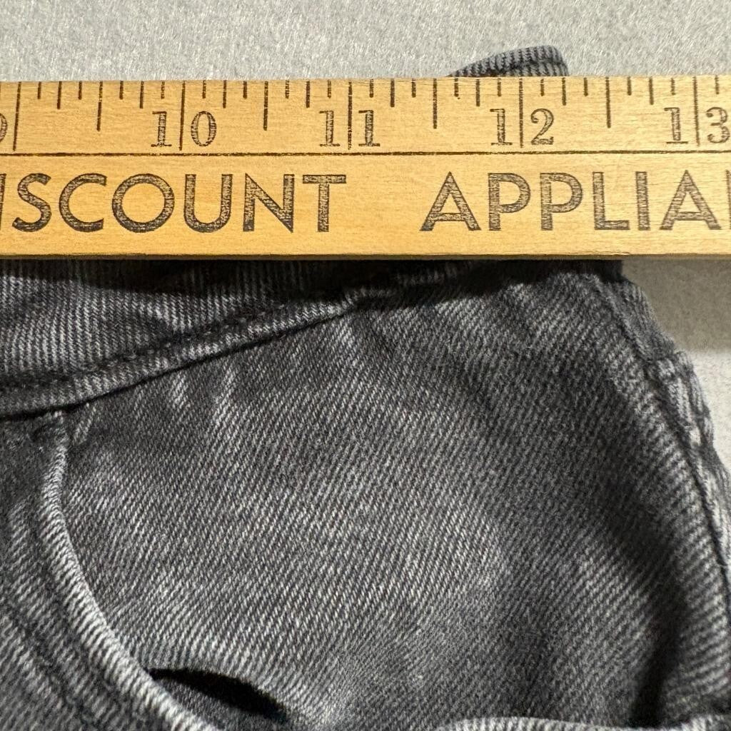 Hollister Ultra High Rise Dad Jeans Womens 1R W25 L31 Black Seam Detail Denim
