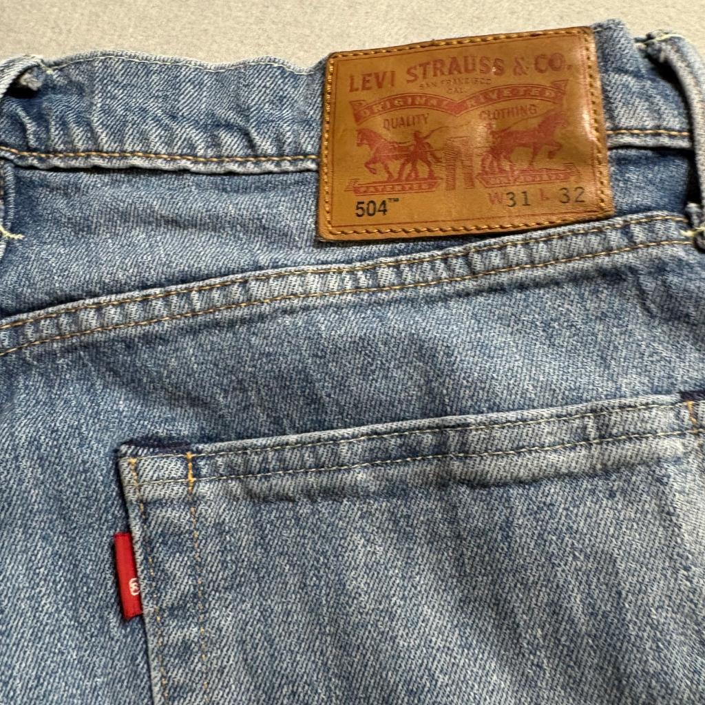 Levis 511 Slim Jeans Mens 31x32 White Oak Cone Denim Blue Stretch Pants