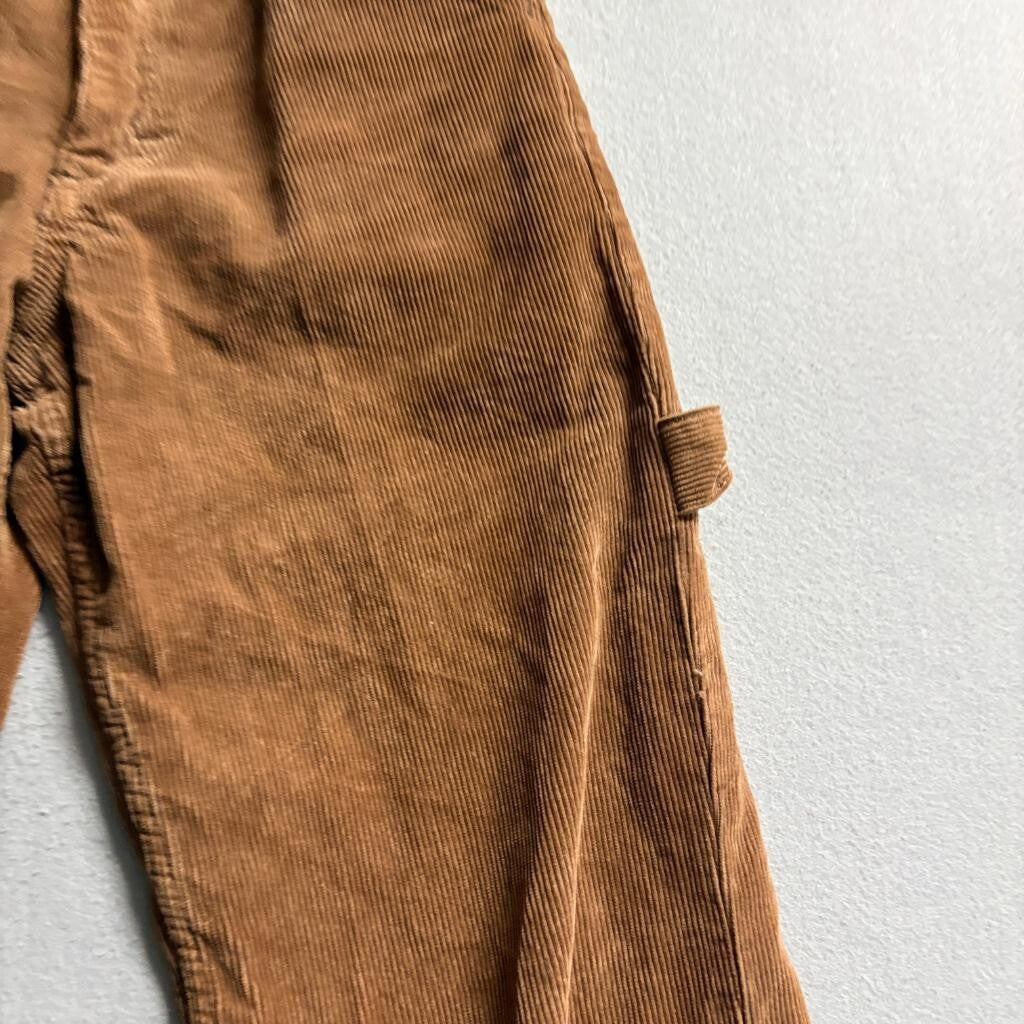J Galt Brandy Melville Brown Corduroy Carpenter Pants Womens Size S Utility