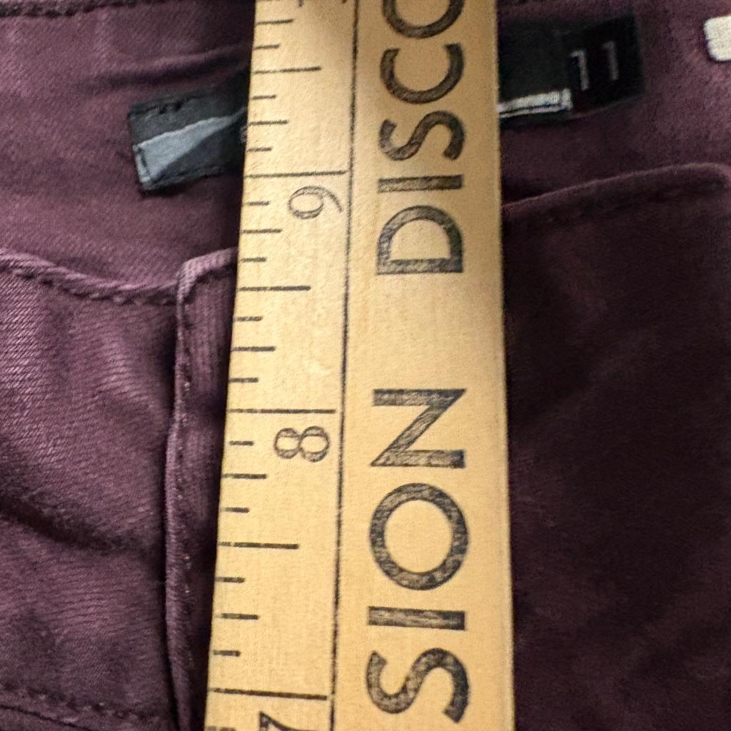 Lovesick Super Skinny Jeans Womens Size 11 Burgundy Maroon Stretch Denim